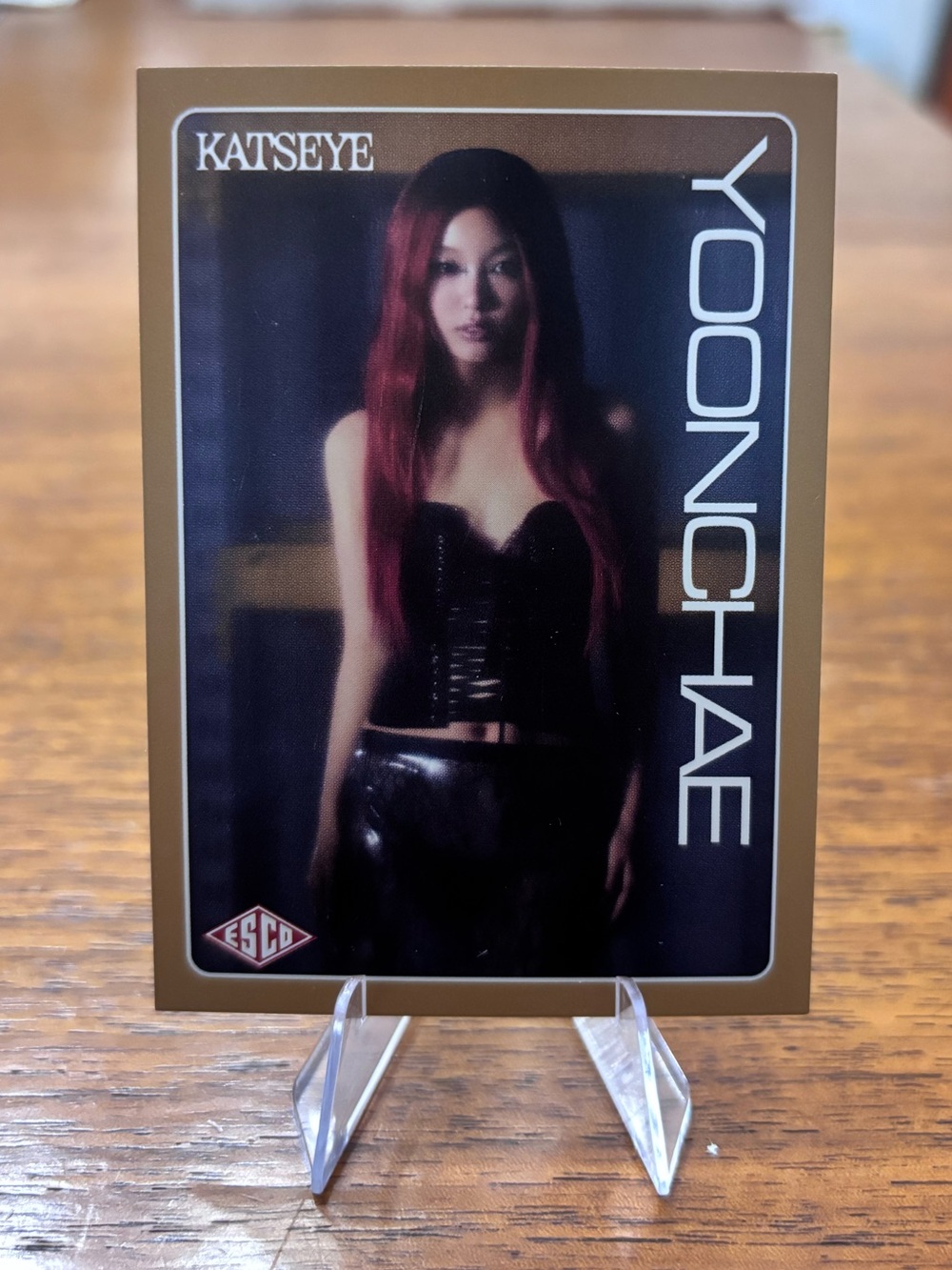 2026 ESCO Hybe x Geffen Katseye Wild Yoonchae Gold Foil 230/250 #48